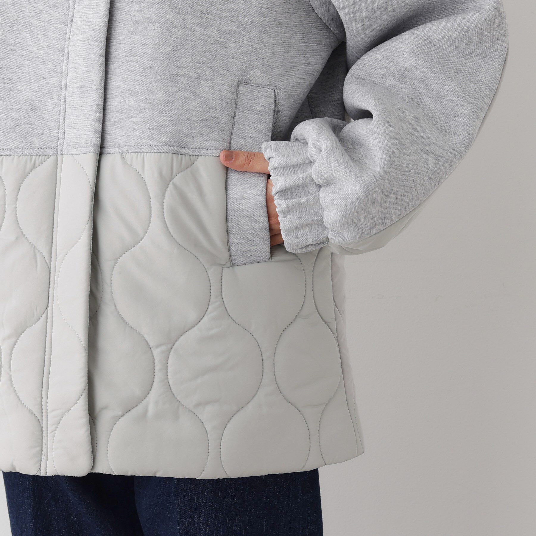 Dessin「【洗える】ダンボールコンビノーカラーコート」|ノーカラーコート|