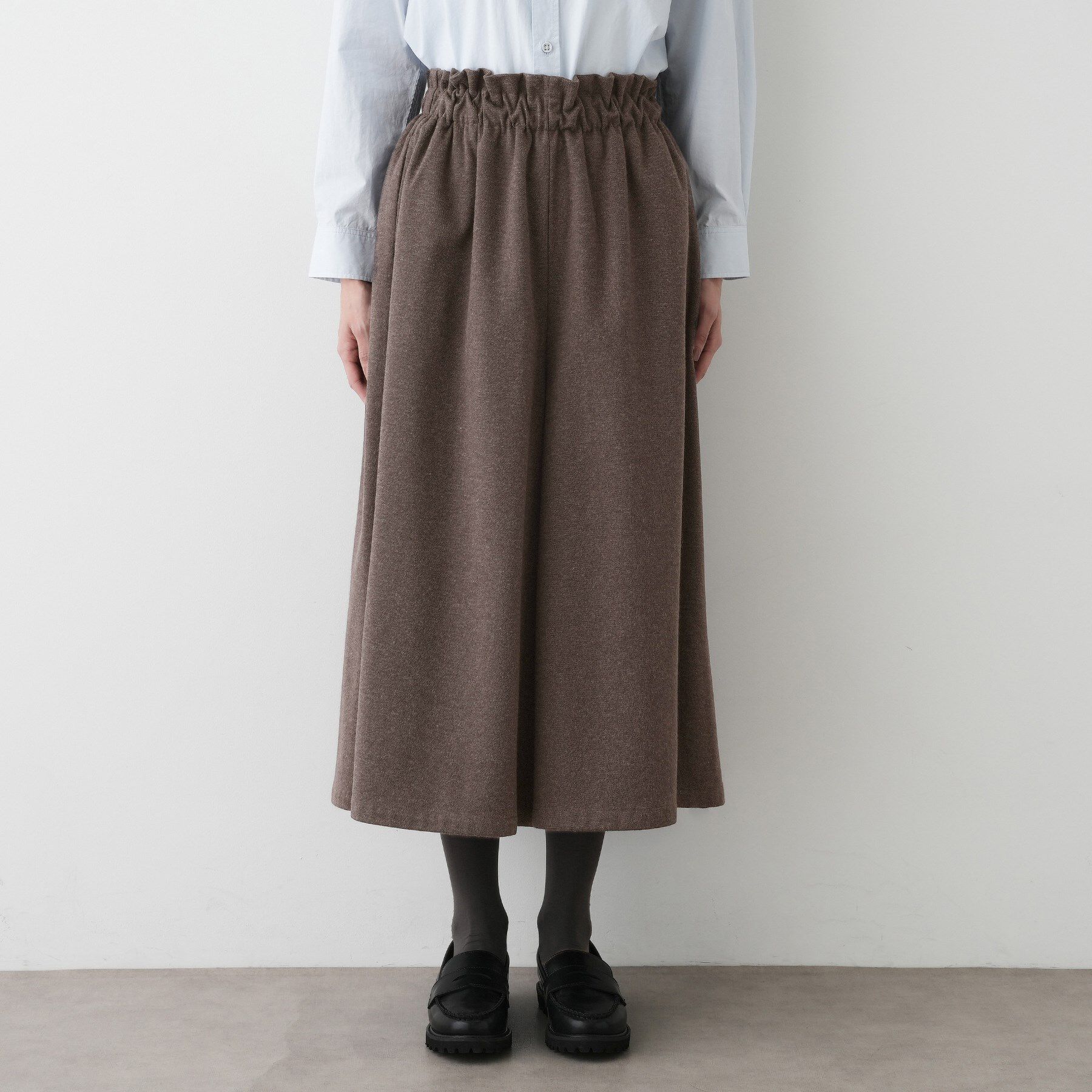 Dessin「【ウエストゴム/洗える】起毛フレアシルエットパンツ」|その他|