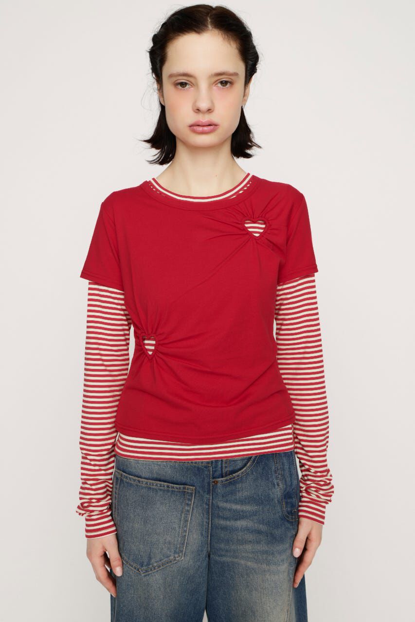 SLY「HEART HOLE 2P トップス」|Tシャツ・カットソー|