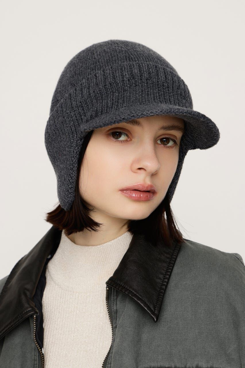 SLY「EAR FLAP KNIT キャップ」|その他|T.GRY