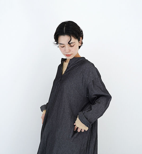 休日と詩「風まちロングシャツ」|シャツ・ブラウス|