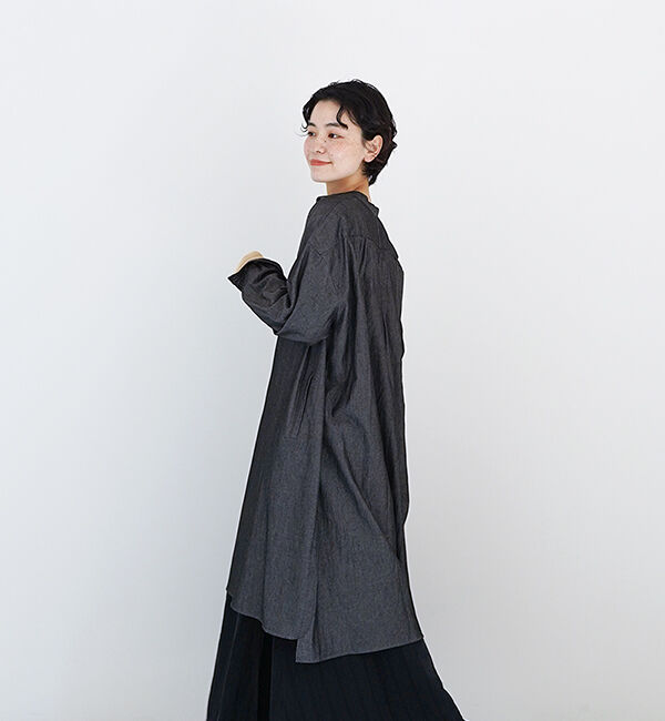 休日と詩「風まちロングシャツ」|シャツ・ブラウス|