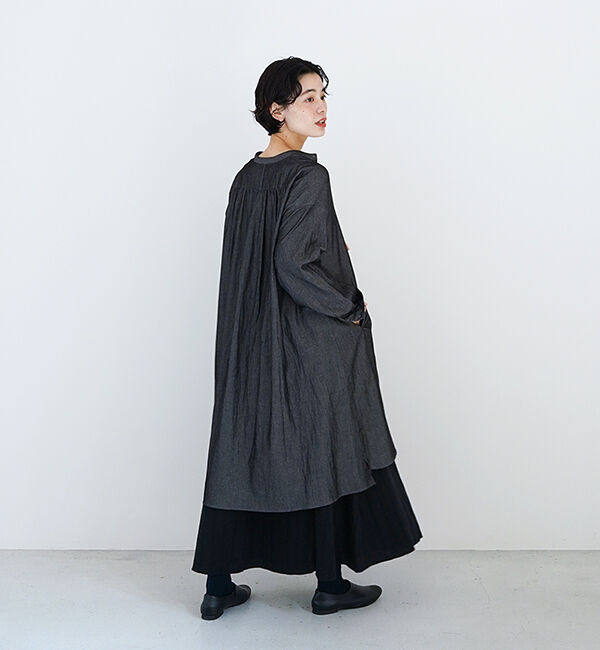 休日と詩「風まちロングシャツ」|シャツ・ブラウス|