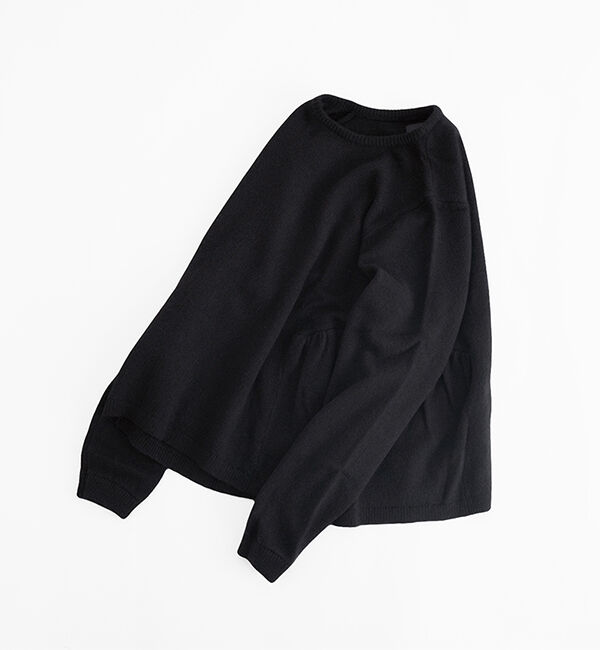  「オオカミと夜のリスと星のマルシェ&ldquo;くるみ&rdquo;」|ニット・セーター|ブラック