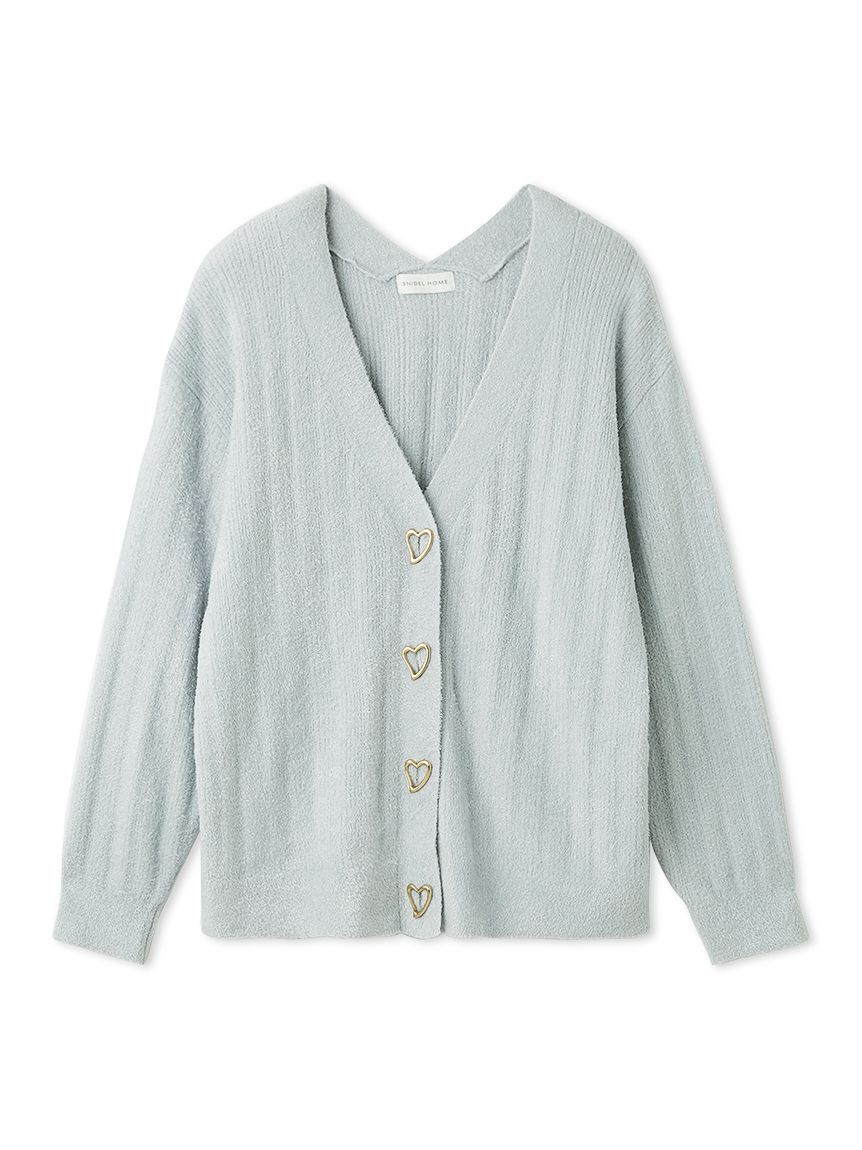 SNIDEL HOME「【WarmMisty】【吸湿発熱】 ハートボタンカーディガン」|ルームウェア|