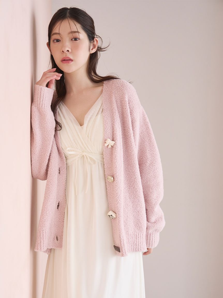SNIDEL HOME「【Milcrea】ケーキ釦ニットカーディガン」|ルームウェア|