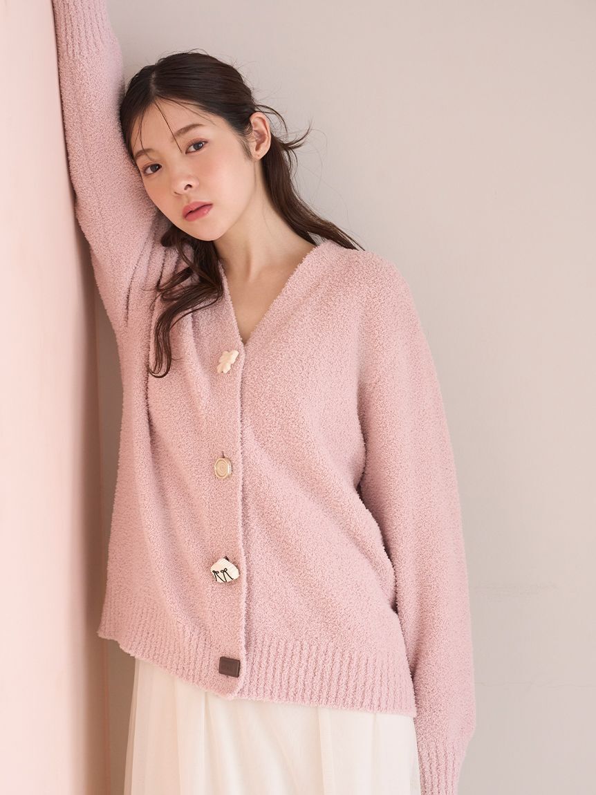 SNIDEL HOME「【Milcrea】ケーキ釦ニットカーディガン」|ルームウェア|