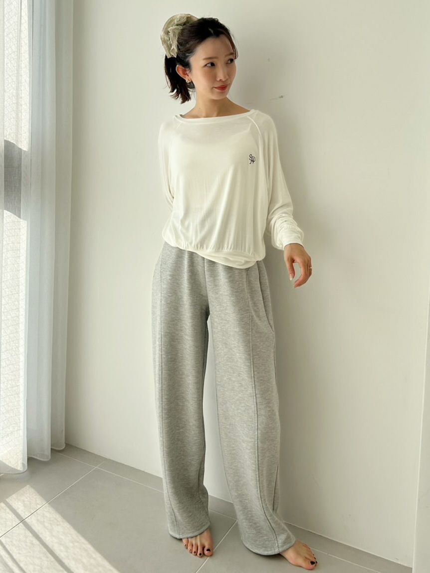 SNIDEL HOME「ワンポイントルーズカットソー」|ルームウェア|