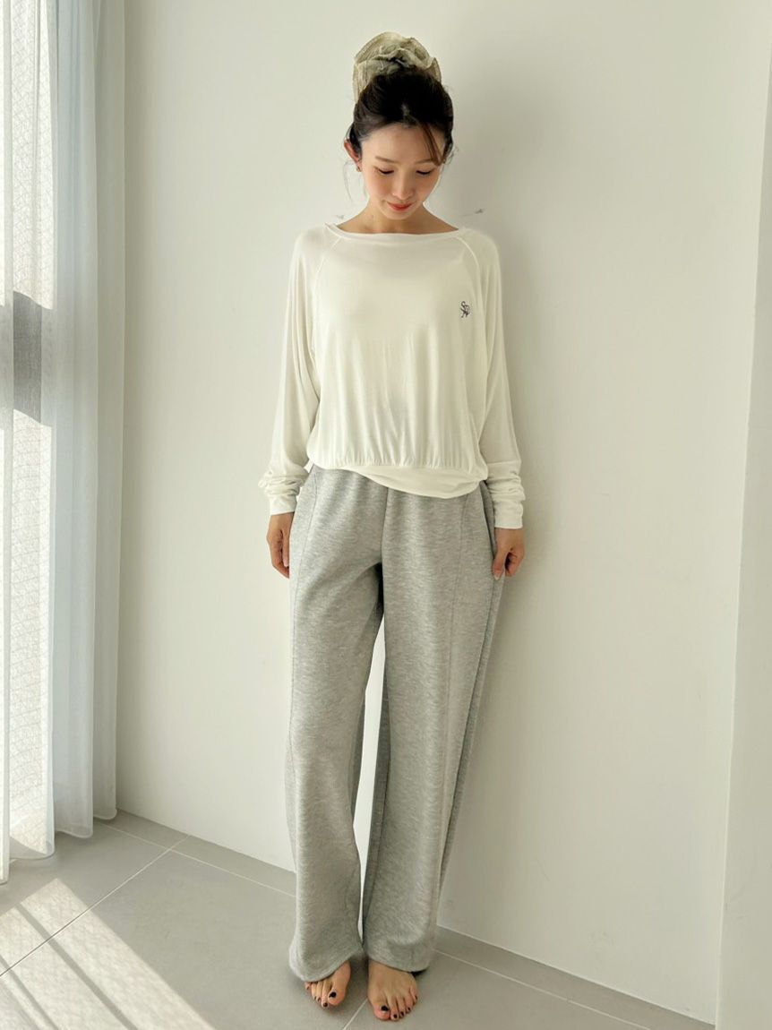 SNIDEL HOME「ワンポイントルーズカットソー」|ルームウェア|