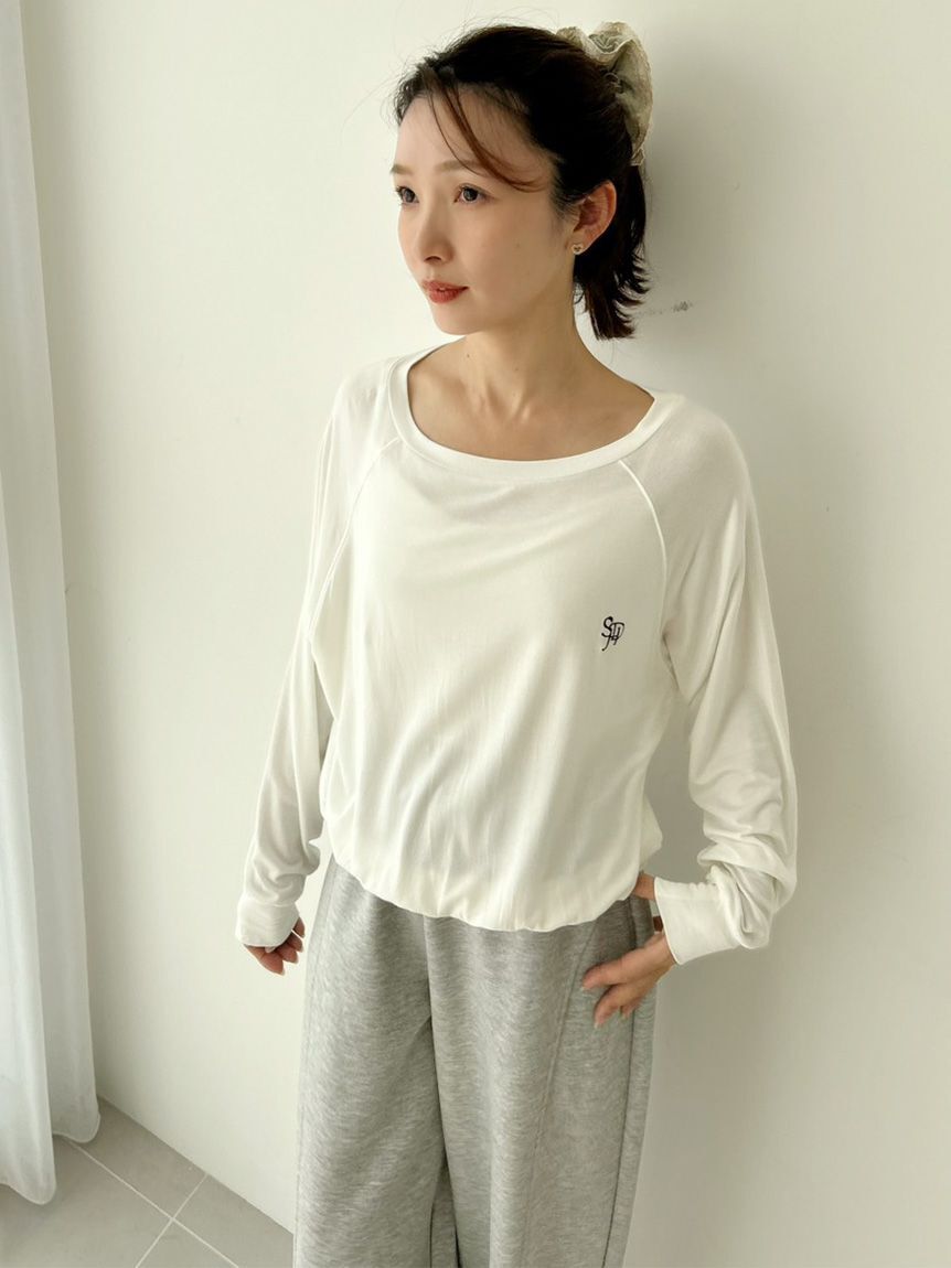 SNIDEL HOME「ワンポイントルーズカットソー」|ルームウェア|