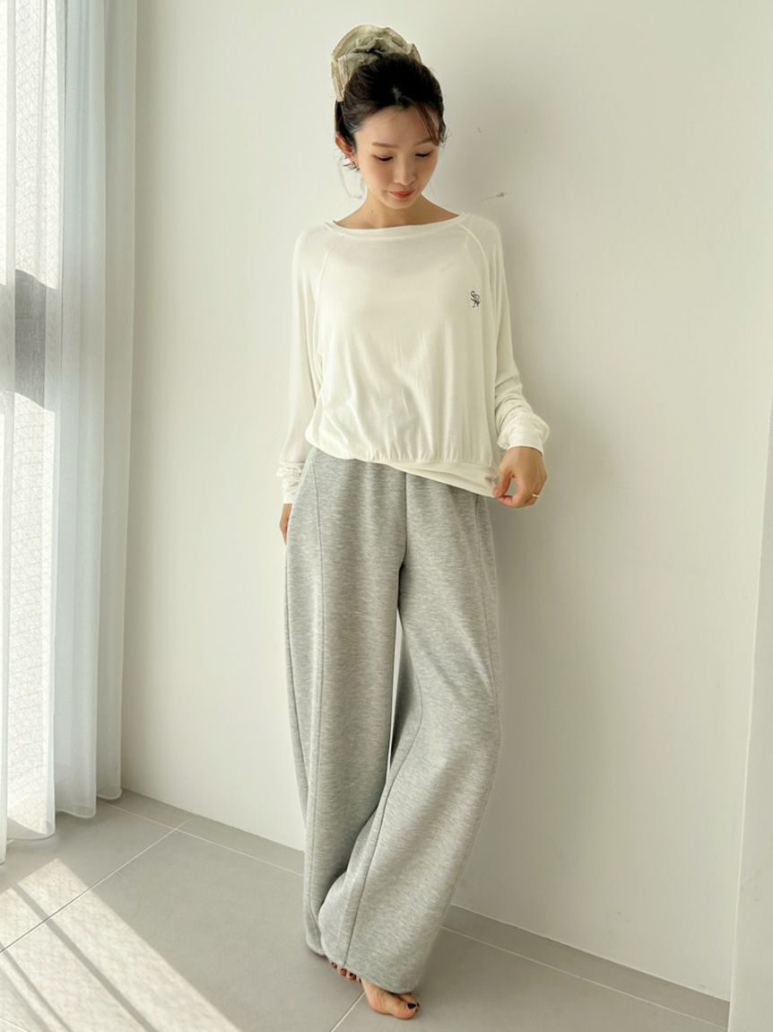 SNIDEL HOME「ワンポイントルーズカットソー」|ルームウェア|