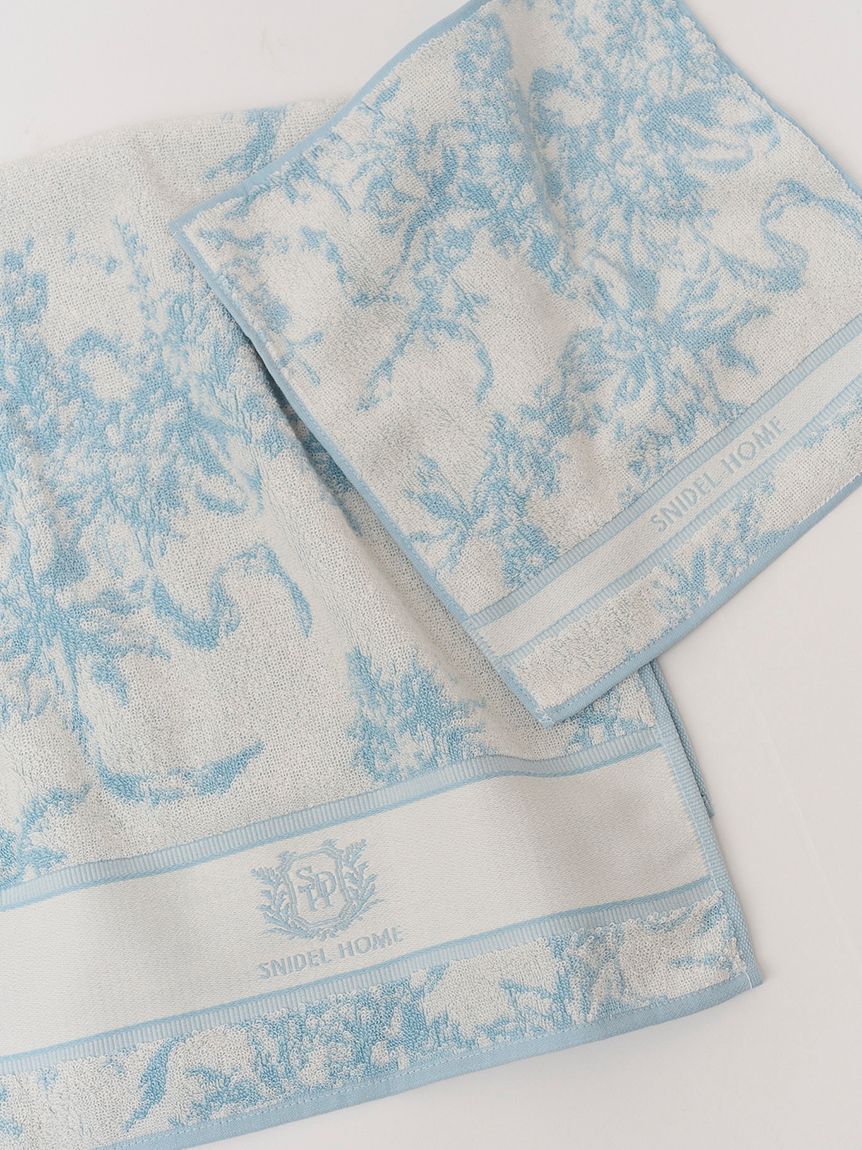 SNIDEL HOME「リボン花柄ジャガードハンドタオル」|ハンカチ|