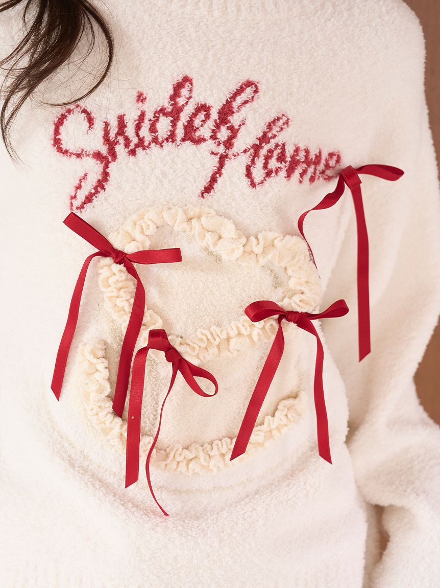 SNIDEL HOME「【WEB限定】【セット商品】リボンケーキジャガードニットプルオーバー＆ニットショートパンツ」|ルームウェア|