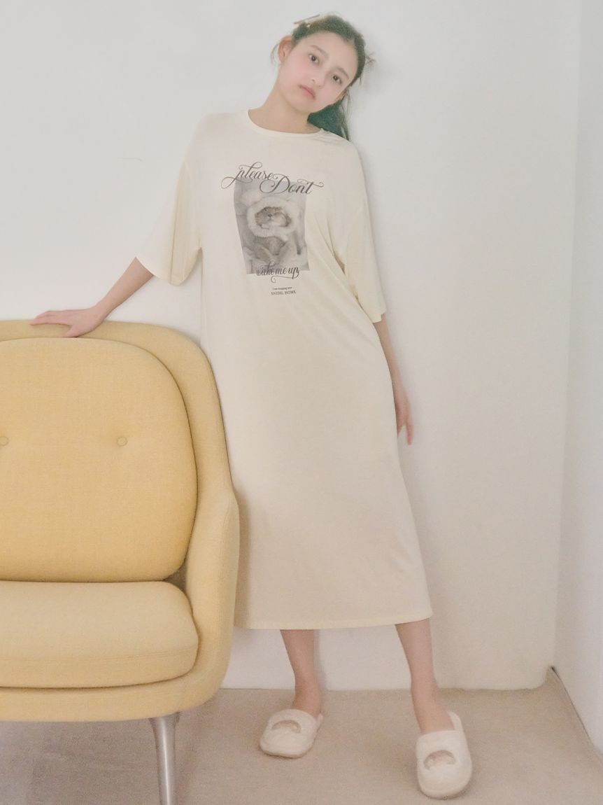 SNIDEL HOME「【KOROMO】【接触冷感】Tシャツワンピース」|ルームウェア|