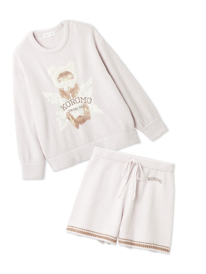 SNIDEL HOME「【WEB限定】【セット商品】【KOROMO】ニットプルオーバー＆ニットショートパンツSET」|ルームウェア|