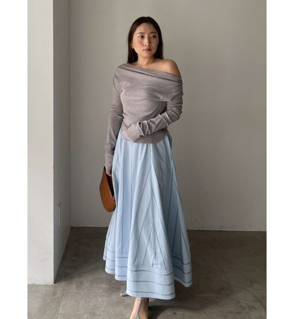 LAGUNAMOON「オフショルドレープ2WAYトップス」|Tシャツ・カットソー|