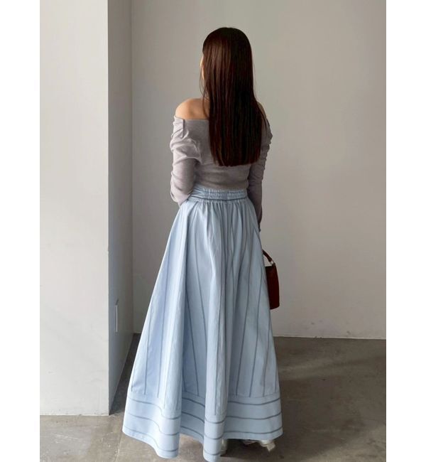 LAGUNAMOON「オフショルドレープ2WAYトップス」|Tシャツ・カットソー|