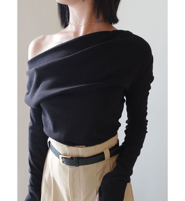 LAGUNAMOON「オフショルドレープ2WAYトップス」|Tシャツ・カットソー|