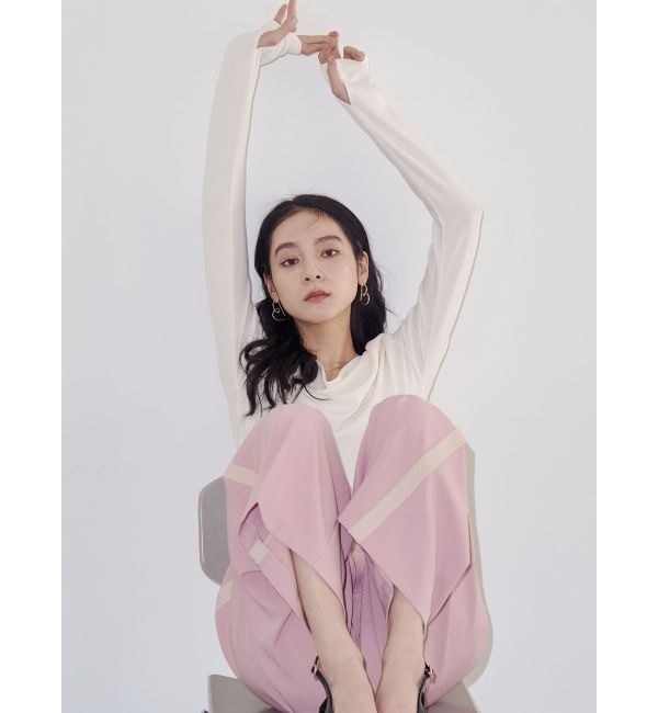 LAGUNAMOON「オフショルドレープ2WAYトップス」|Tシャツ・カットソー|