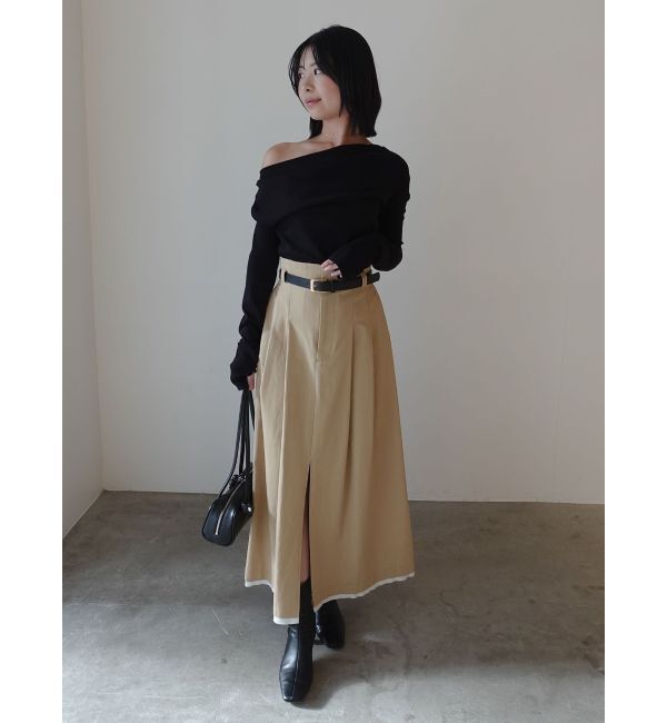 LAGUNAMOON「オフショルドレープ2WAYトップス」|Tシャツ・カットソー|