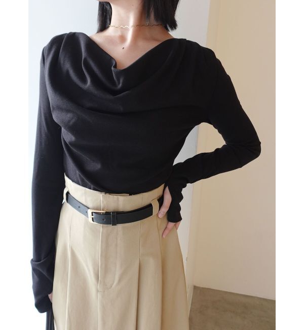 LAGUNAMOON「オフショルドレープ2WAYトップス」|Tシャツ・カットソー|