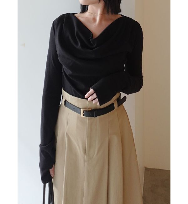 LAGUNAMOON「オフショルドレープ2WAYトップス」|Tシャツ・カットソー|