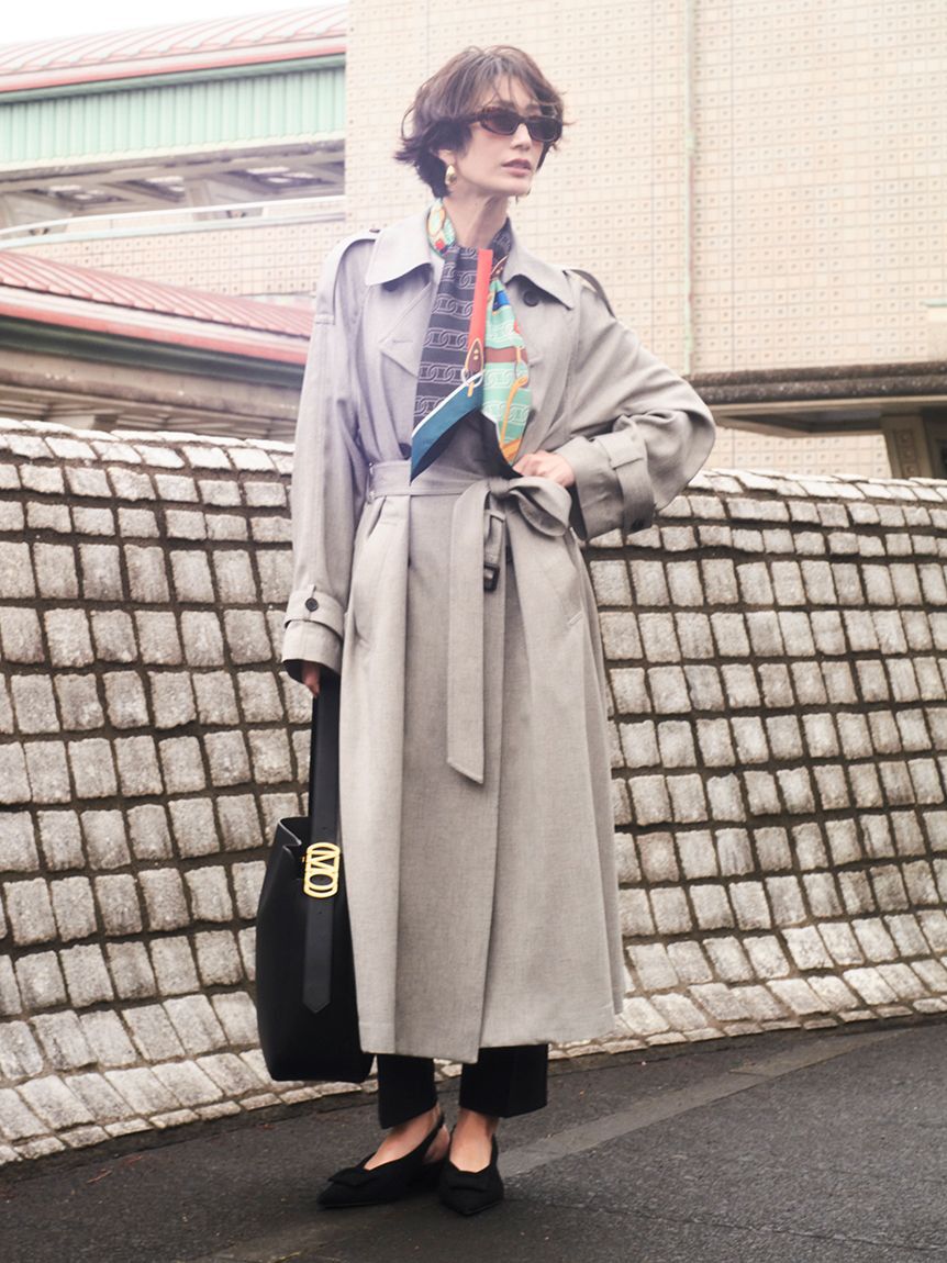 Mila Owen「撥水オーバーサイズトレンチコート」|トレンチコート|