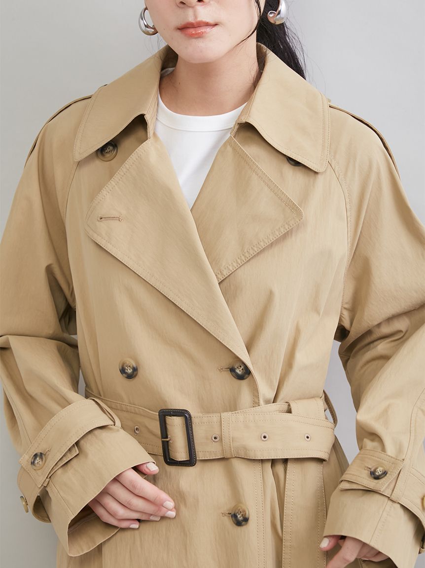 Mila Owen「撥水オーバーサイズトレンチコート」|トレンチコート|