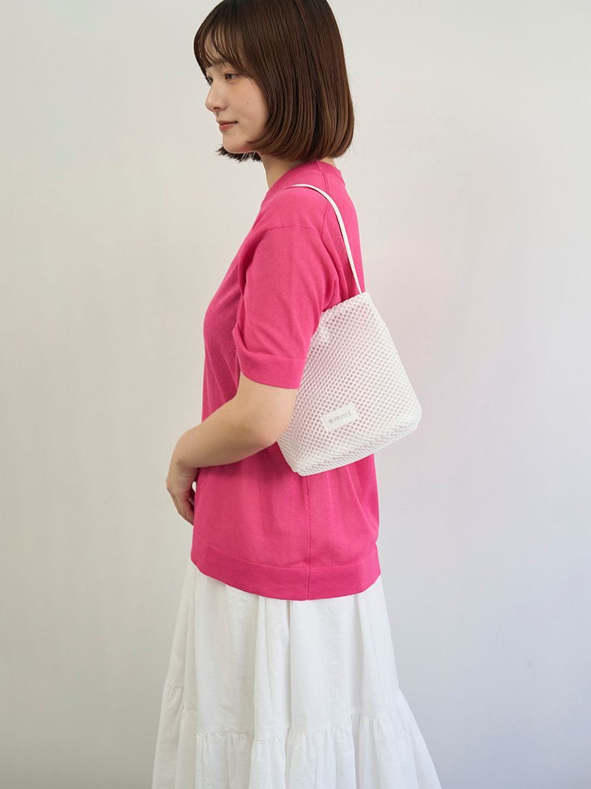 emmi atelier「メッシュミニトートバッグ」|トートバッグ|WHT