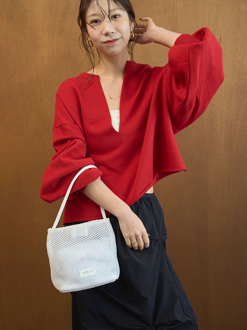 emmi atelier「メッシュミニトートバッグ」|トートバッグ|