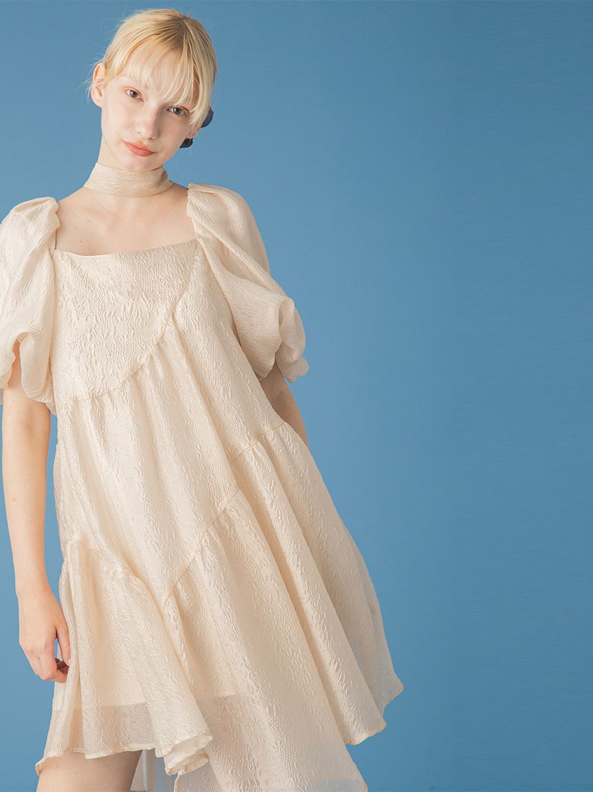 FURFUR「ジャガードAラインワンピース」|ワンピース|