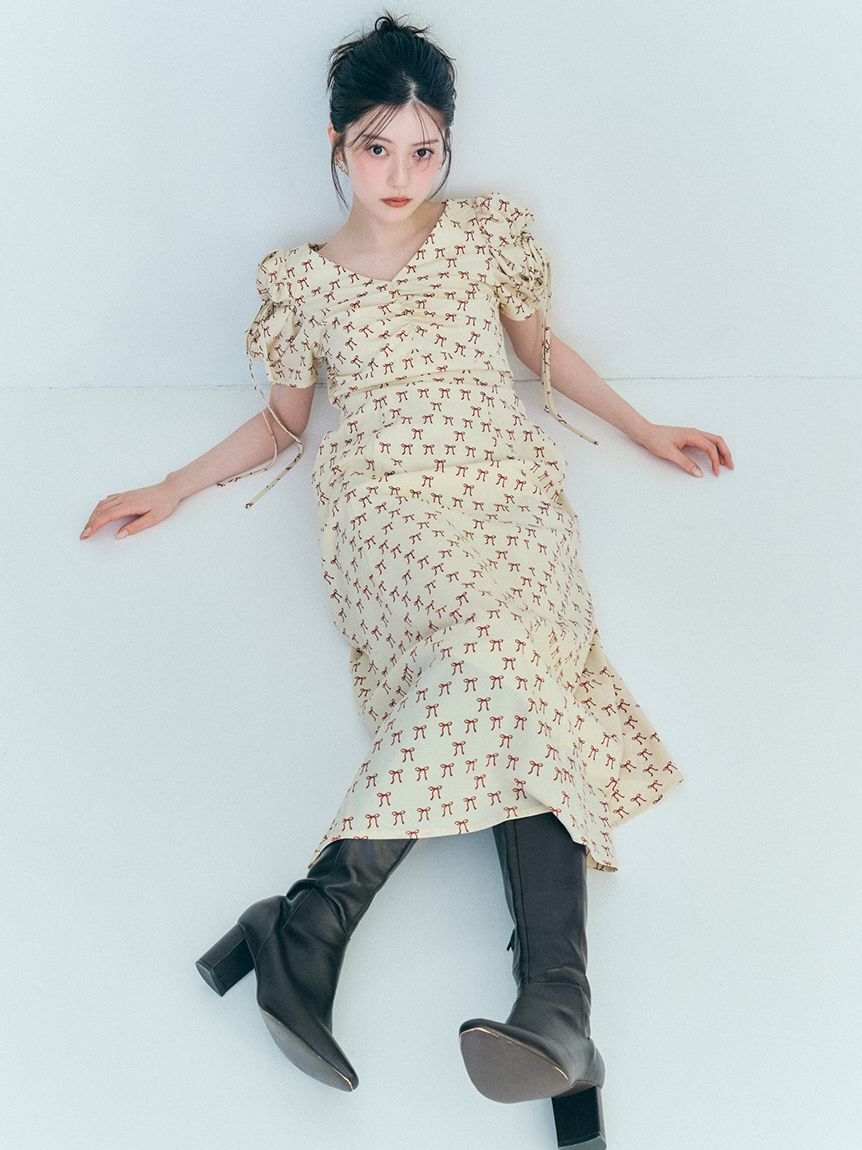SNIDEL「リボンモチーフワンピース」|ワンピース|