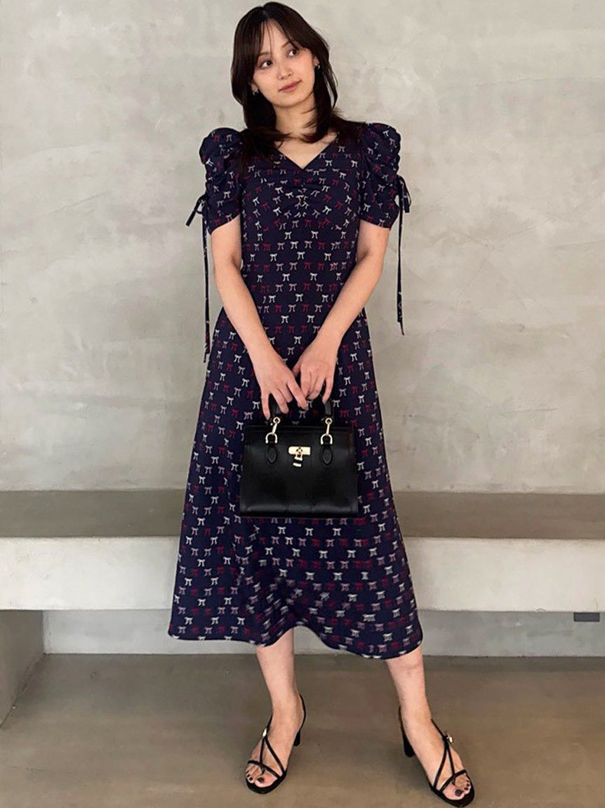 SNIDEL「リボンモチーフワンピース」|ワンピース|