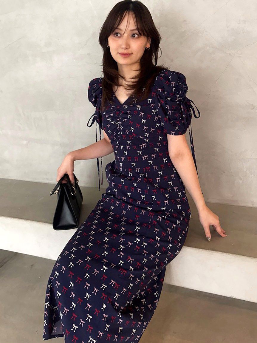 SNIDEL「リボンモチーフワンピース」|ワンピース|