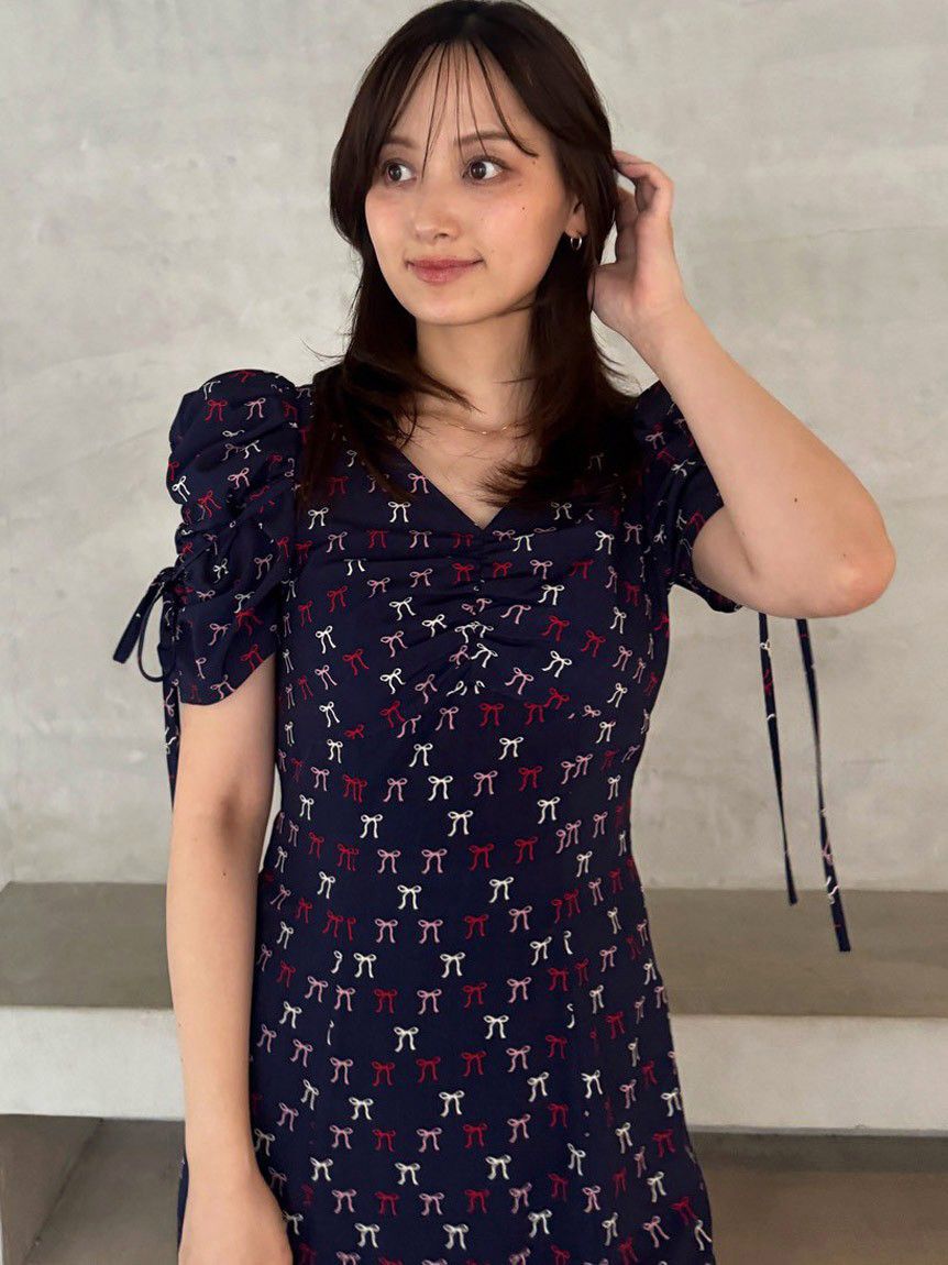 SNIDEL「リボンモチーフワンピース」|ワンピース|