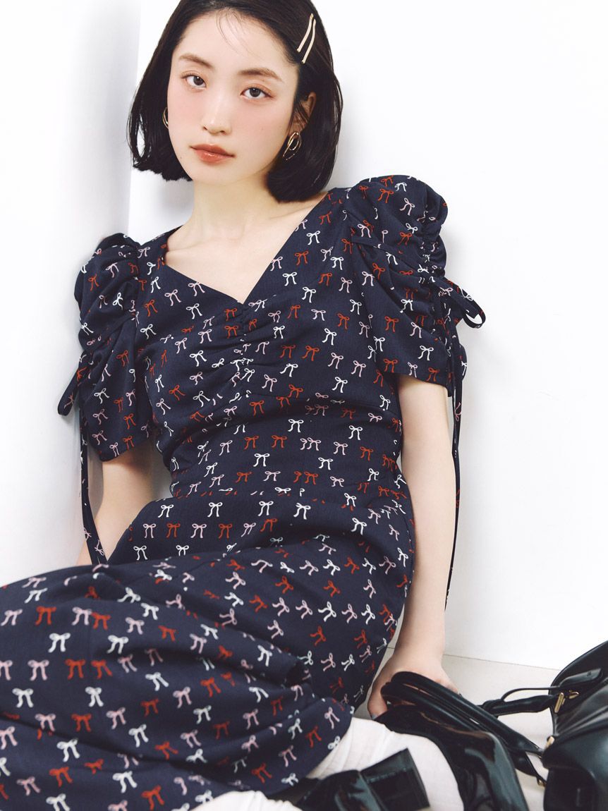 SNIDEL「リボンモチーフワンピース」|ワンピース|