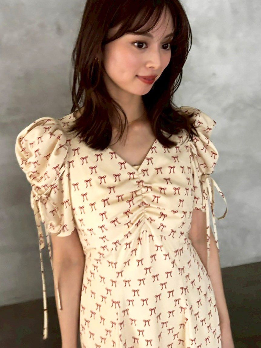 SNIDEL「リボンモチーフワンピース」|ワンピース|