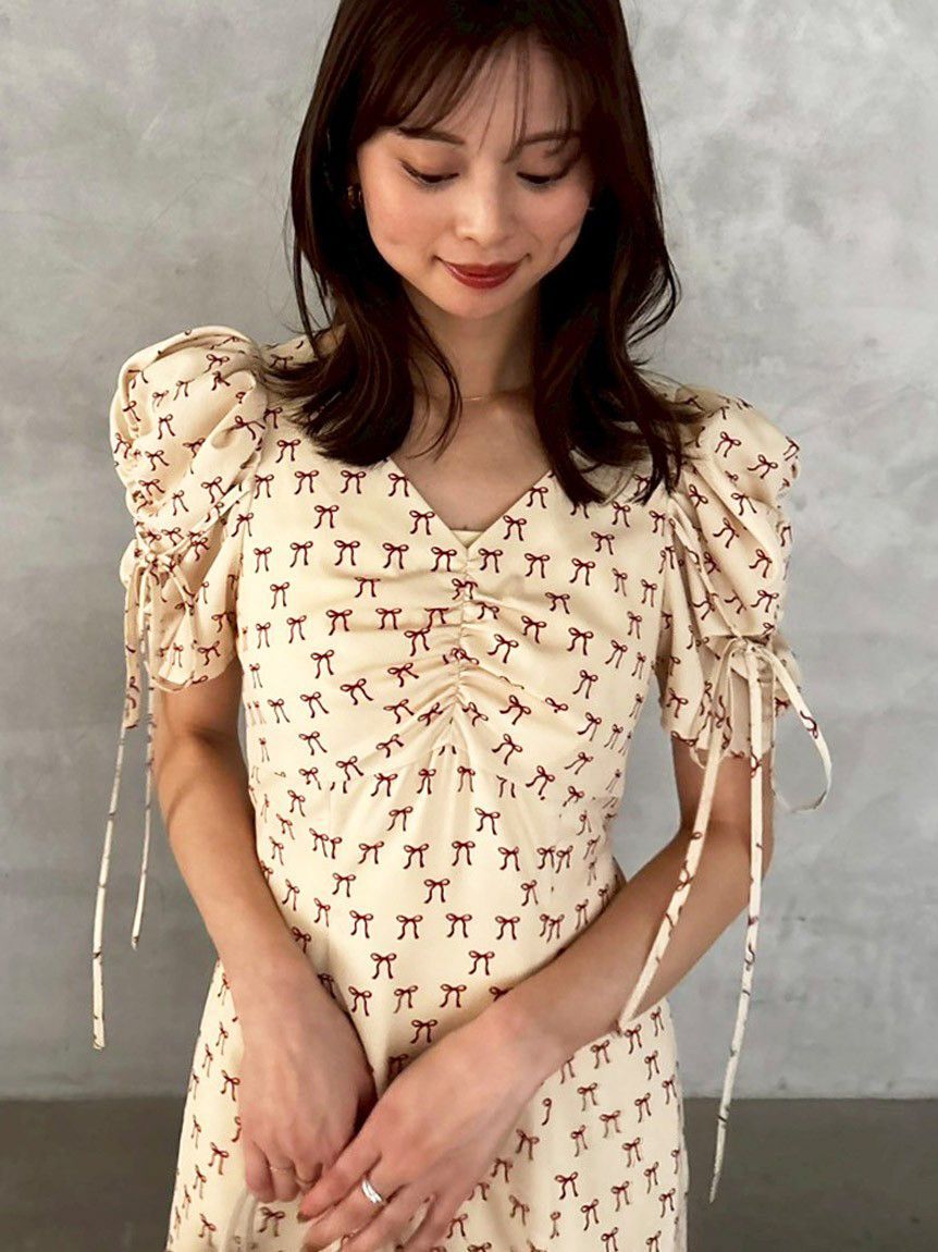 SNIDEL「リボンモチーフワンピース」|ワンピース|