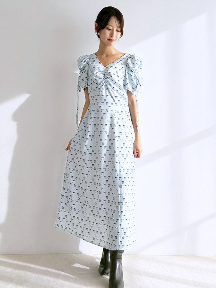 SNIDEL「リボンモチーフワンピース」|ワンピース|