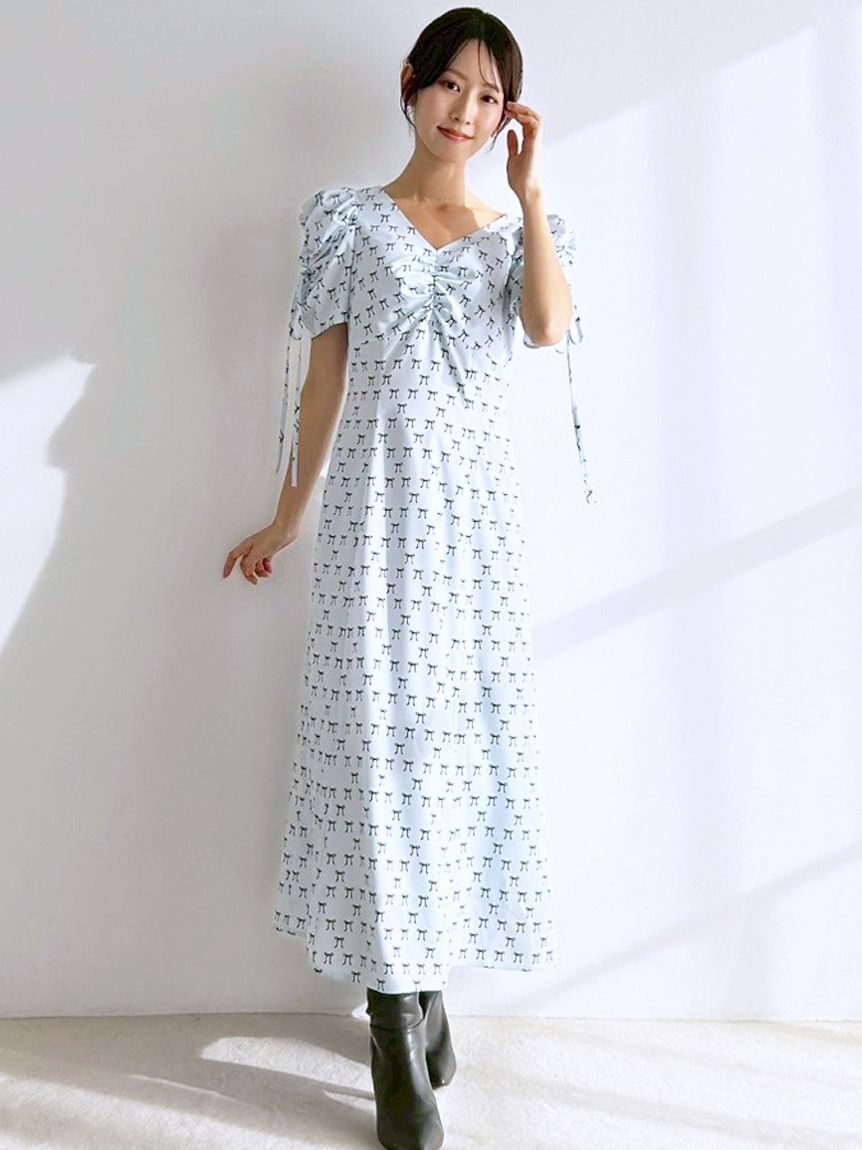 SNIDEL「リボンモチーフワンピース」|ワンピース|