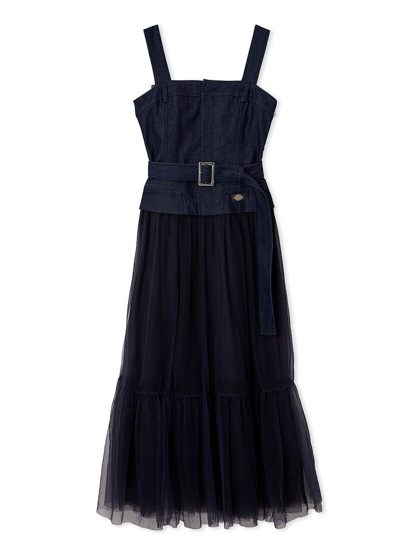 FRAY I.D「【FRAY I.D｜Dickies】チュールコンビジャンパードレス」|ドレス|