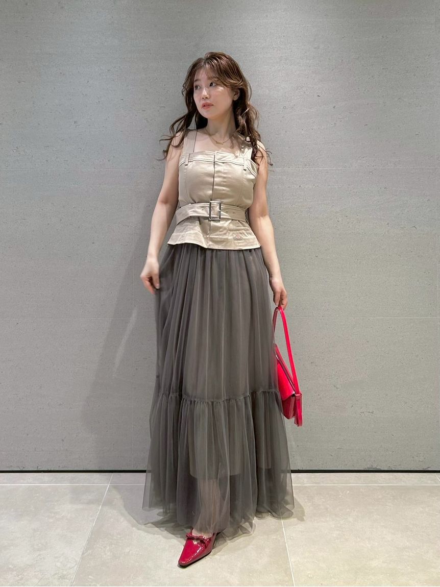 FRAY I.D「【FRAY I.D｜Dickies】チュールコンビジャンパードレス」|ドレス|