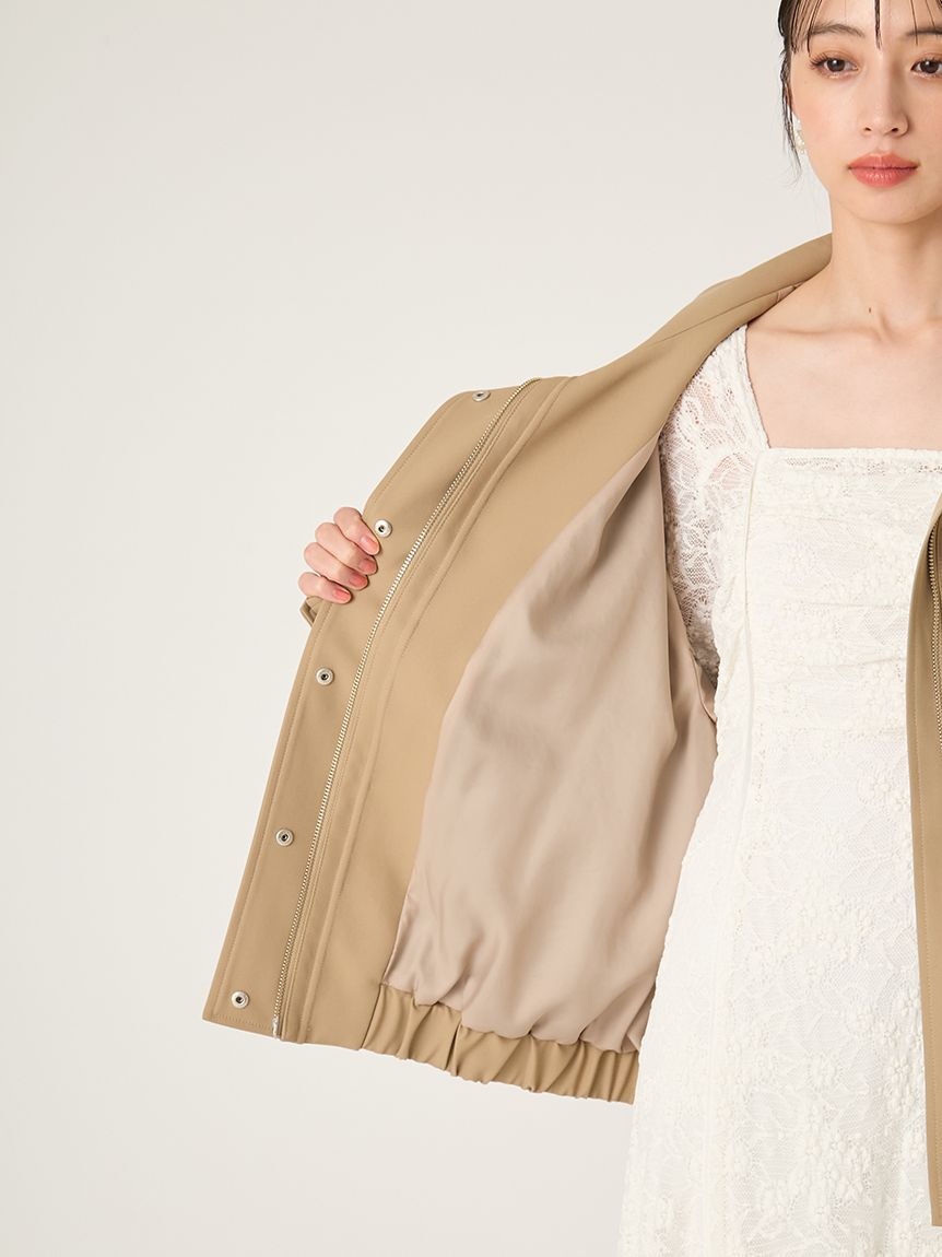 FRAY I.D「スタンドカラーオーバーサイズブルゾン」|ブルゾン・スタジャン|