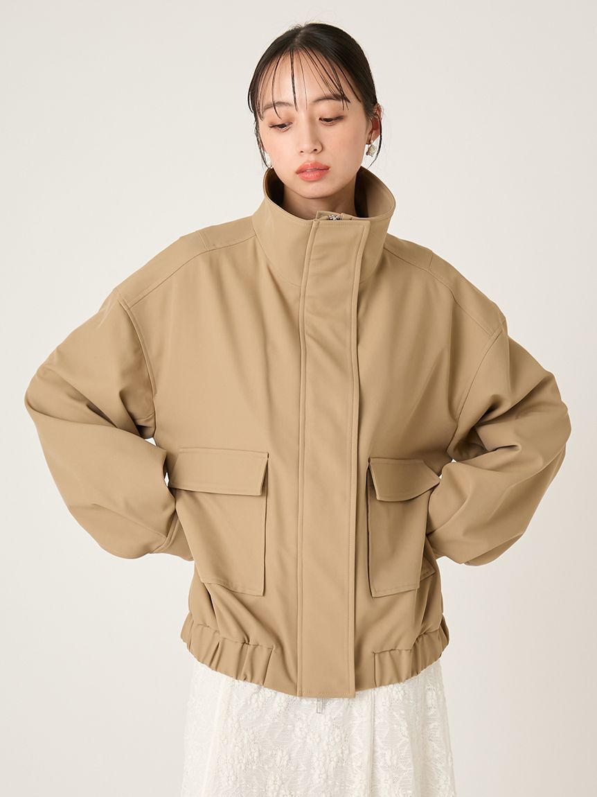 FRAY I.D「スタンドカラーオーバーサイズブルゾン」|ブルゾン・スタジャン|