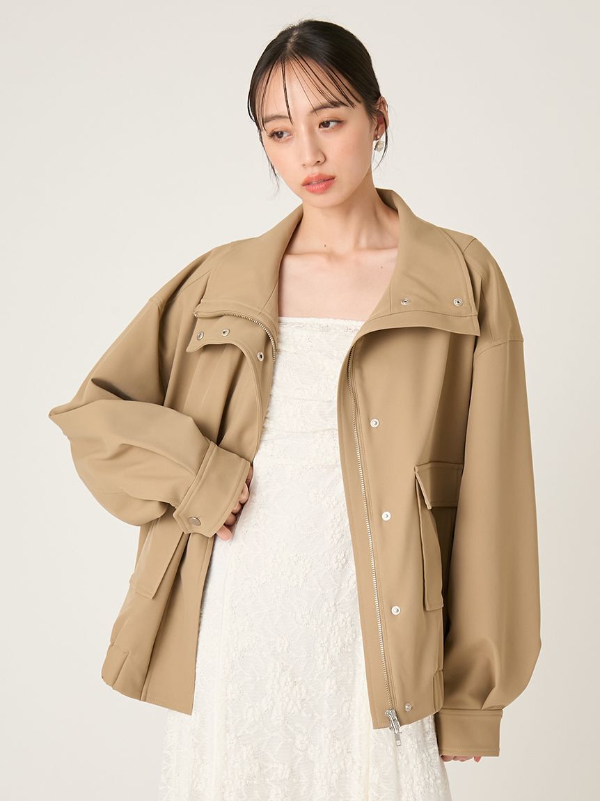 FRAY I.D「スタンドカラーオーバーサイズブルゾン」|ブルゾン・スタジャン|