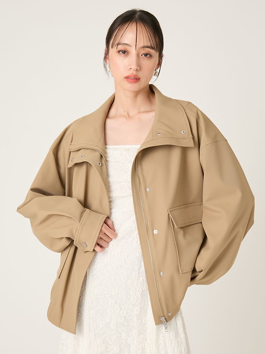 FRAY I.D「スタンドカラーオーバーサイズブルゾン」|ブルゾン・スタジャン|