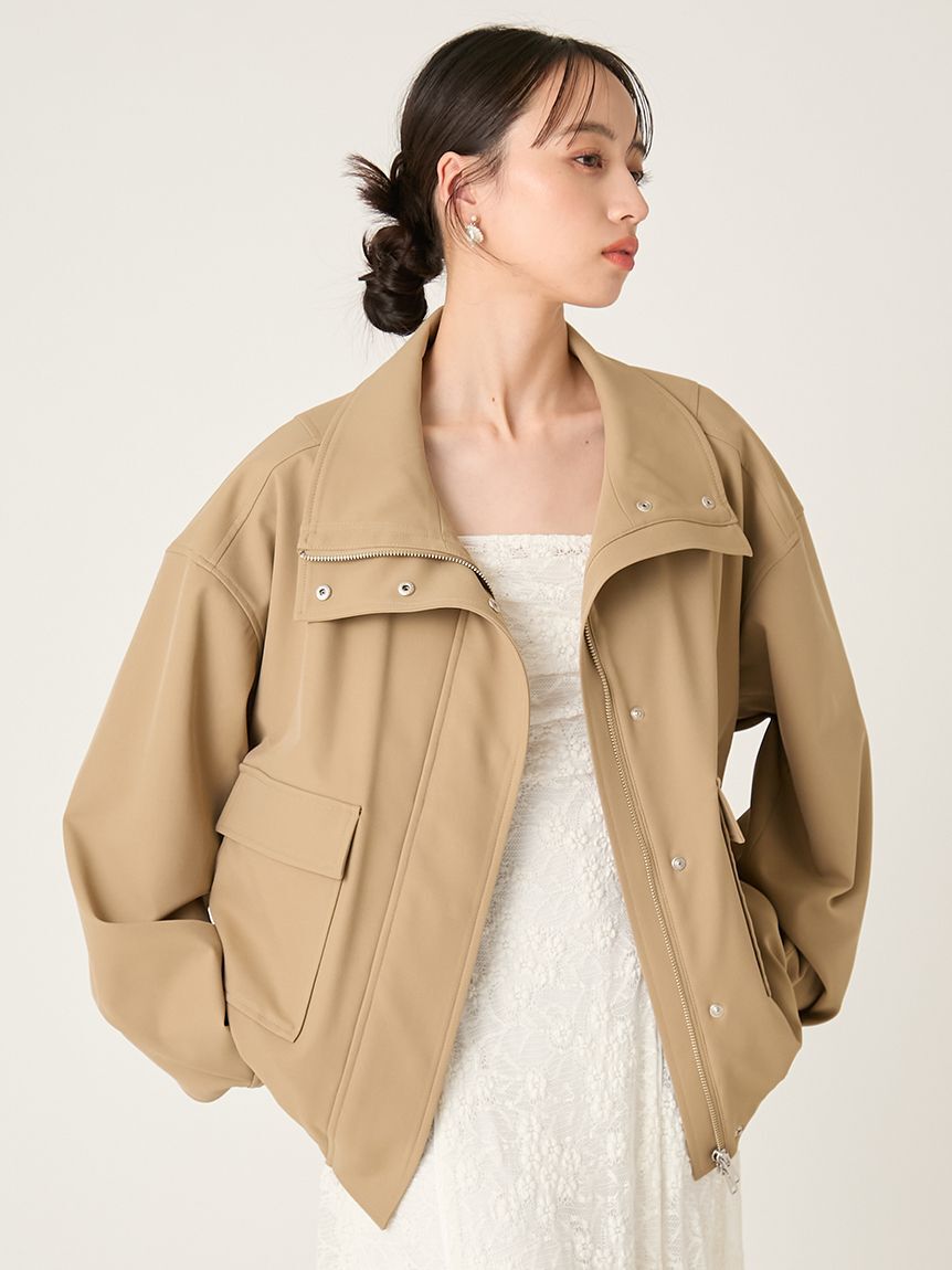 FRAY I.D「スタンドカラーオーバーサイズブルゾン」|ブルゾン・スタジャン|