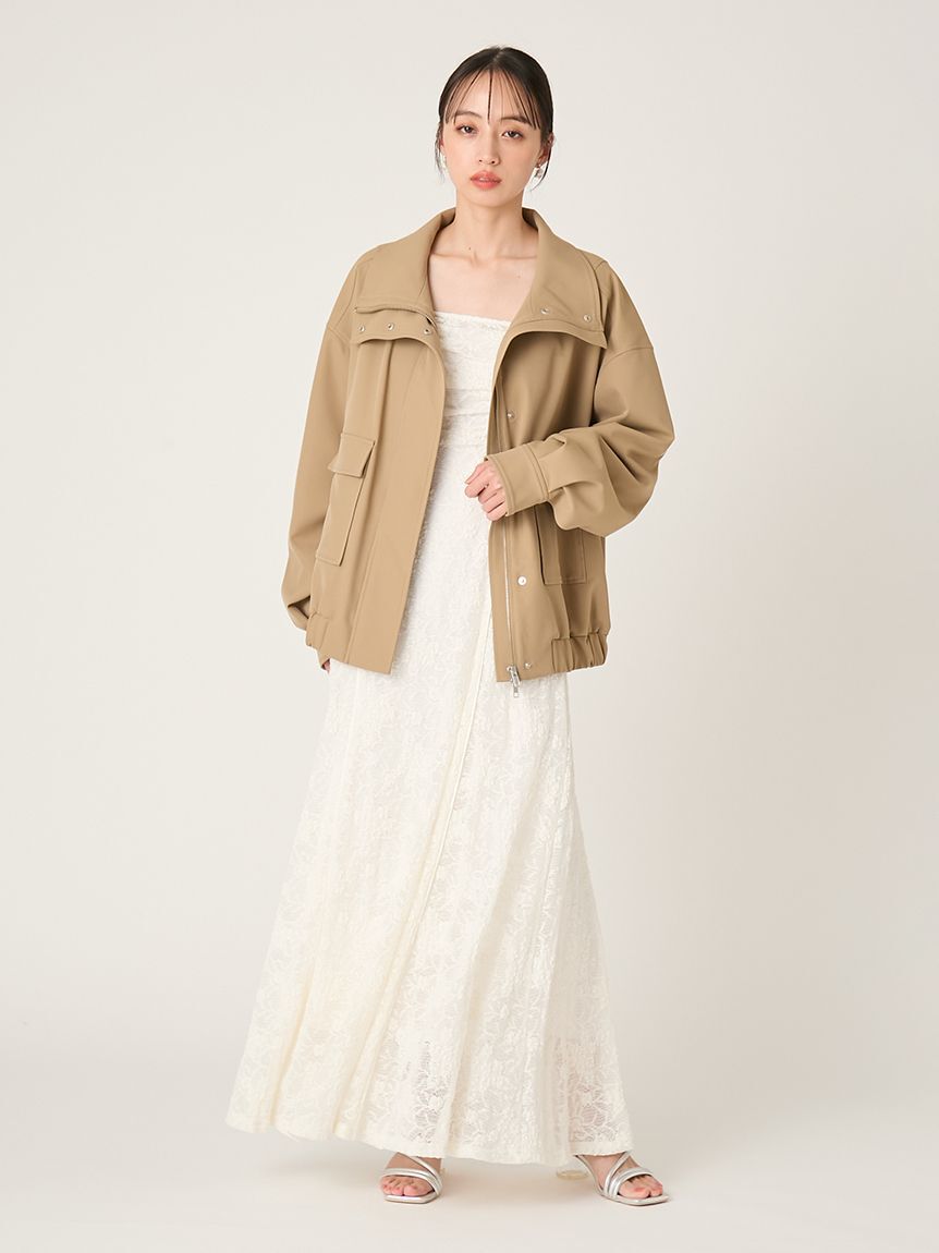 FRAY I.D「スタンドカラーオーバーサイズブルゾン」|ブルゾン・スタジャン|