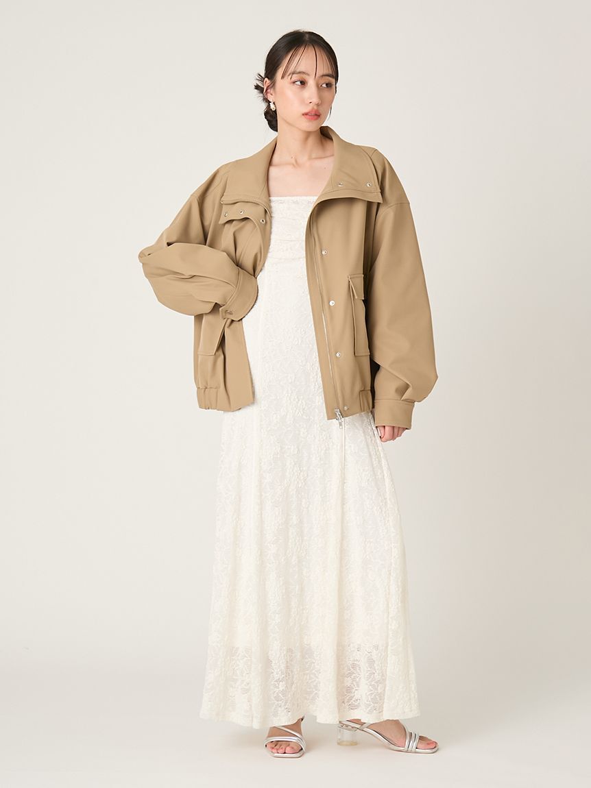 FRAY I.D「スタンドカラーオーバーサイズブルゾン」|ブルゾン・スタジャン|