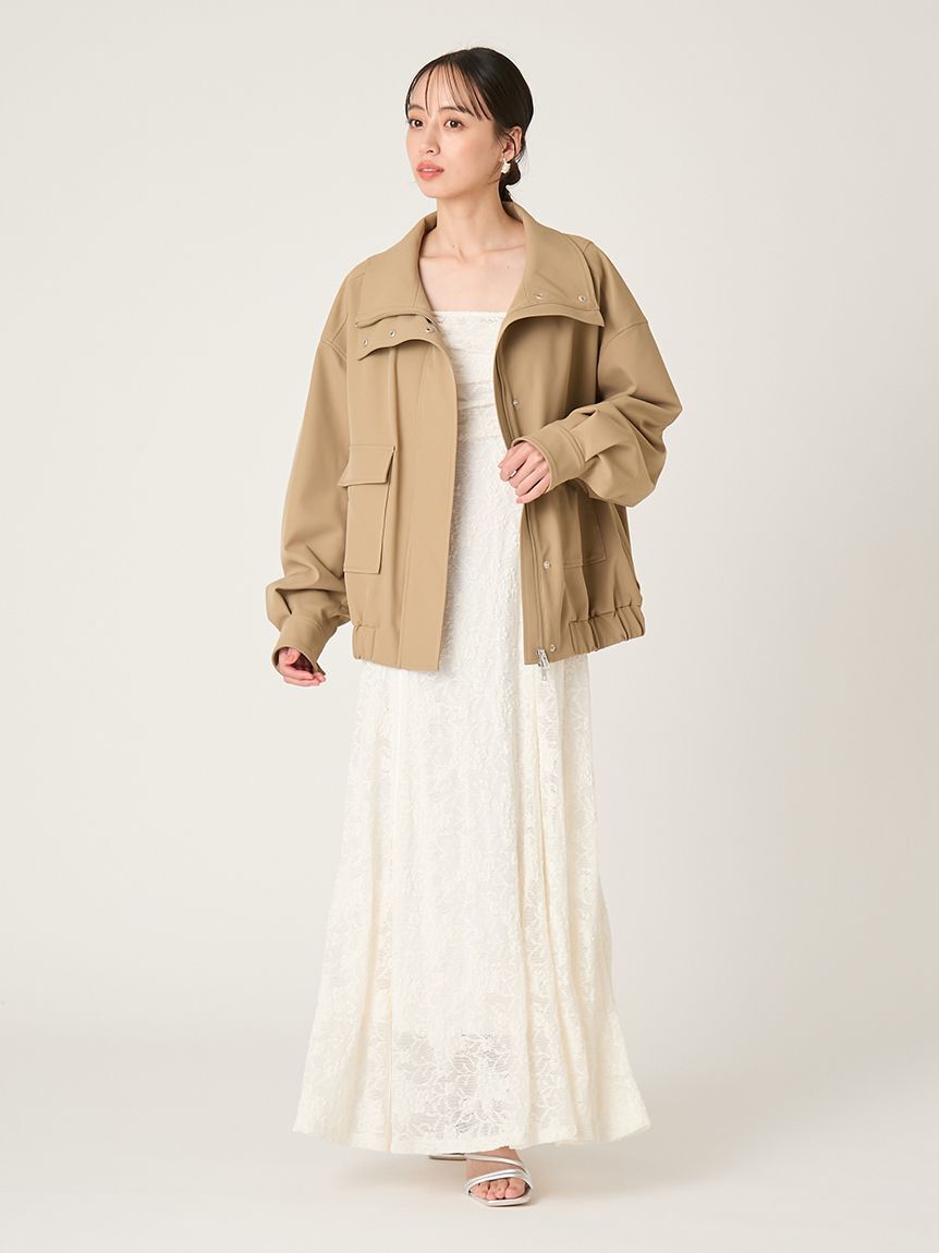 FRAY I.D「スタンドカラーオーバーサイズブルゾン」|ブルゾン・スタジャン|